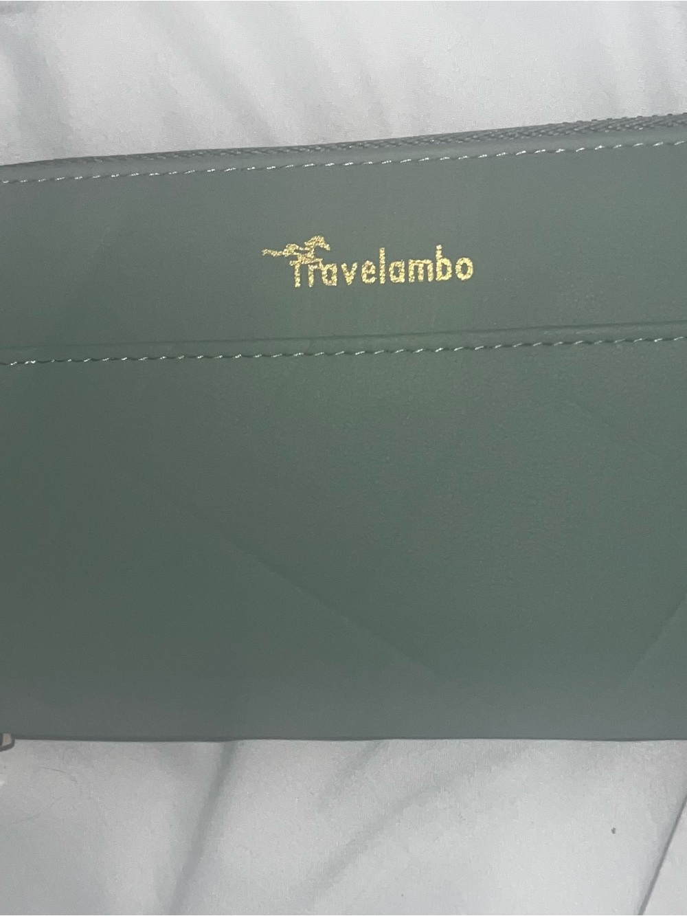 Travelambo Women’s Green Leather Briefcase Wallet